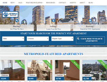 Tablet Screenshot of metropolisapts.com